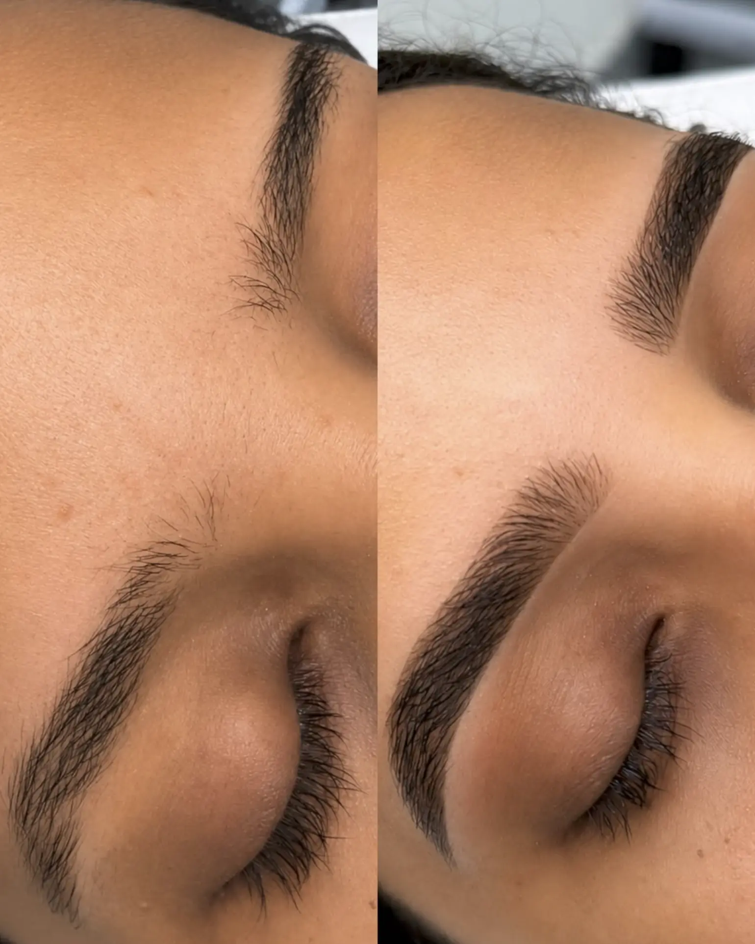 brow tint and lamination