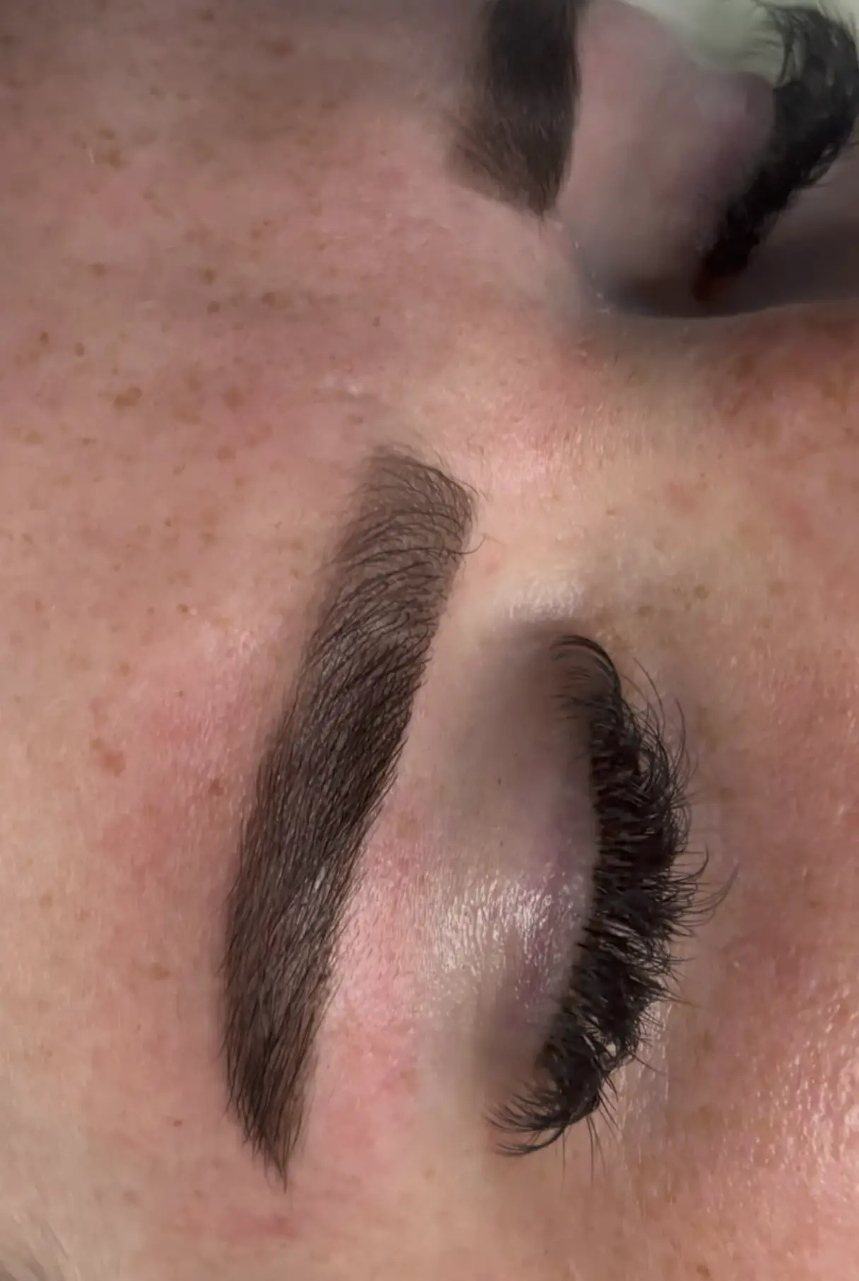 brow tint too dark