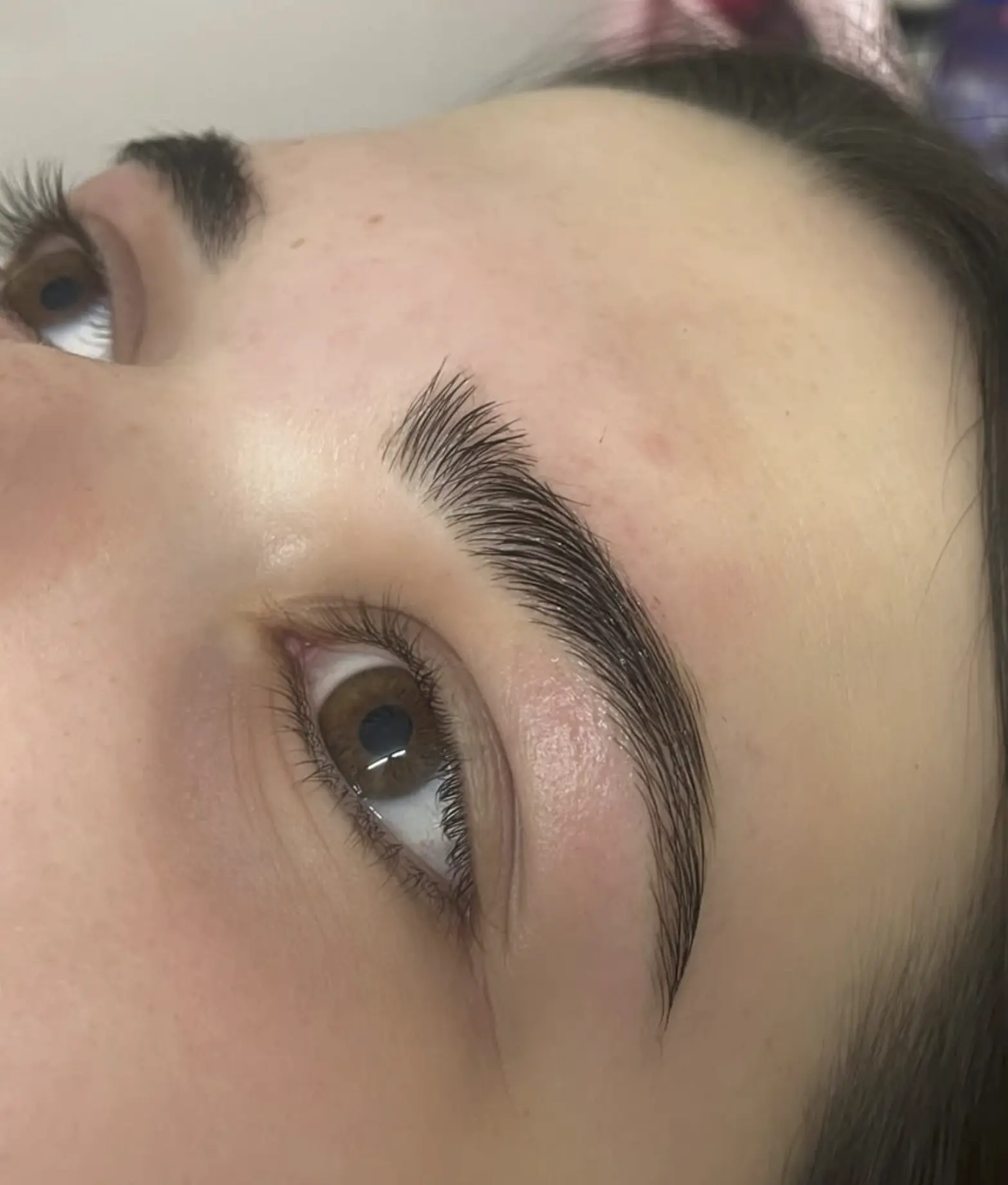brow tint vs hybrid tint