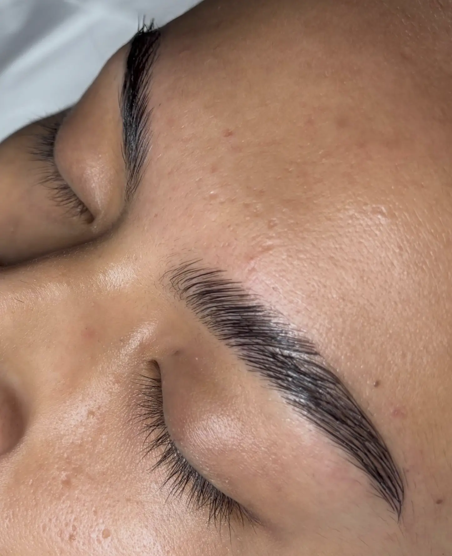 how to get brow tint off skin
